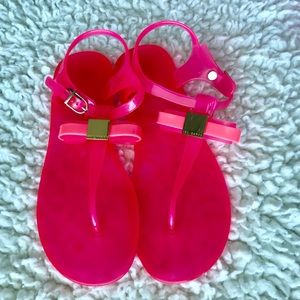 Ted Baker pink/fuchsia jelly sandals 8